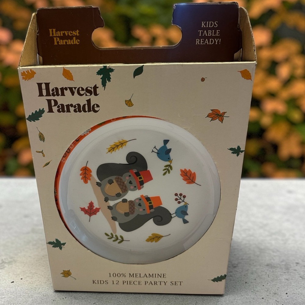 Plates Forks Cups Kids Fall Woodland Party Set